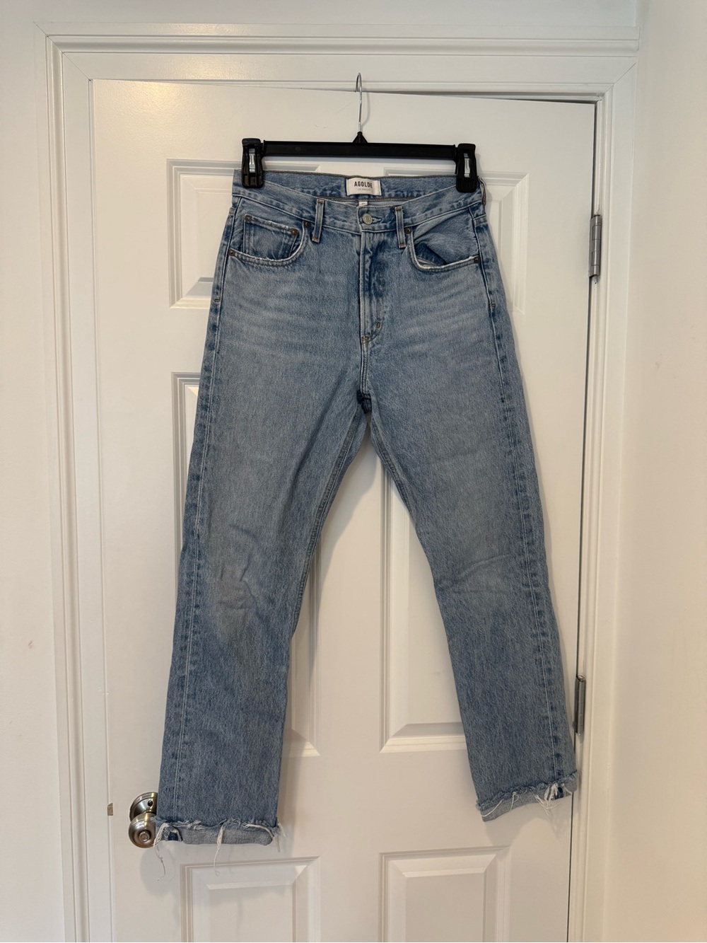 Agolde Cherie High Rise Straight, Light Wash
